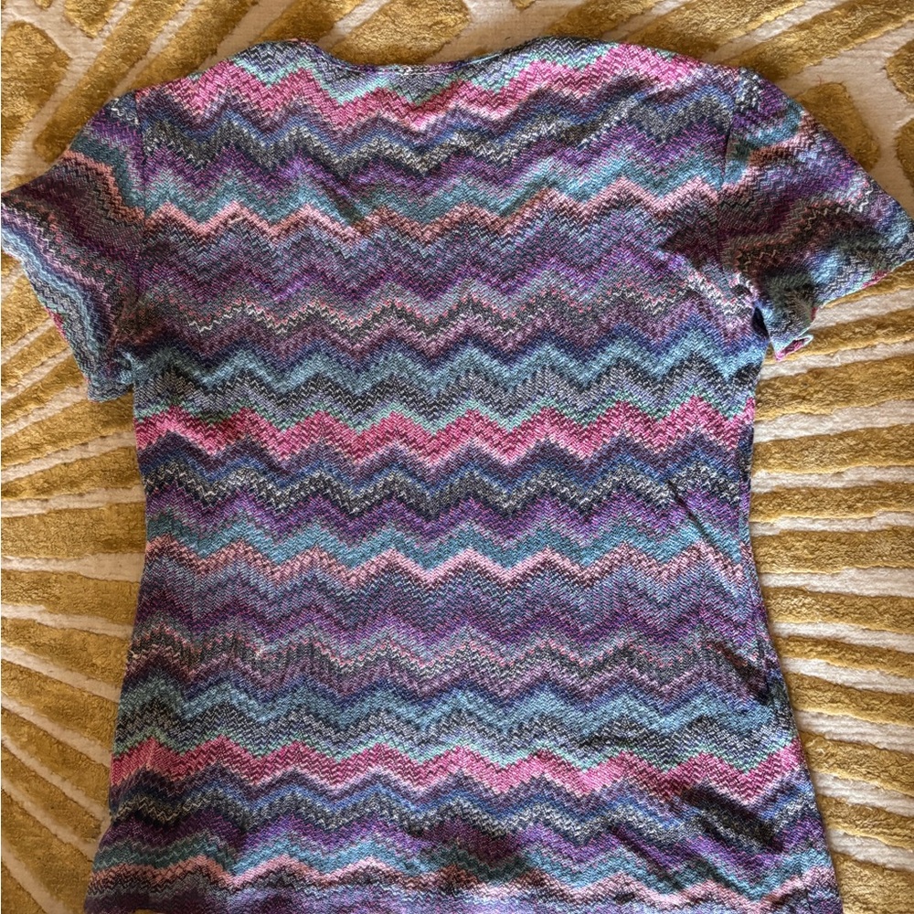Missoni Multicolor Zigzag Knit Top - Picture 3 of 4